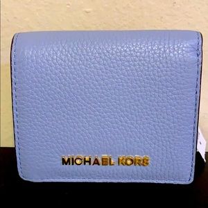 Brand NEW Michael Kors pale blue wallet